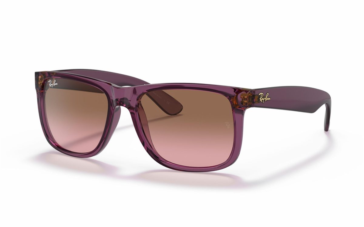 RayBan Justin Transparent Violet RB4165 6595/14 Marimea 55: